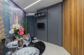 Flat para 3 Pessoas com Garagem, Piscina, academia e Lavanderia